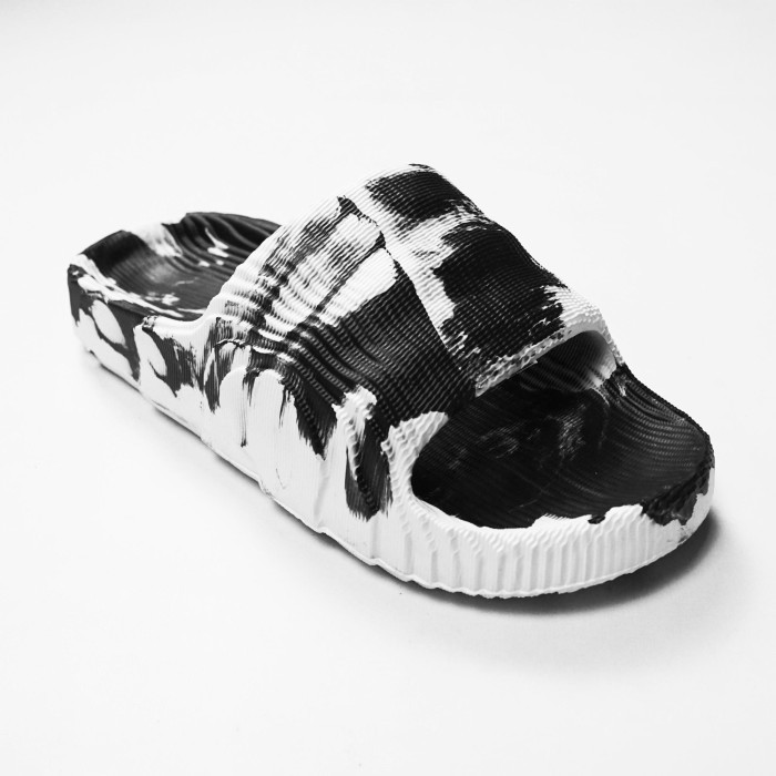 Geje Apparel Sandal Slop Adilette Motif Putih