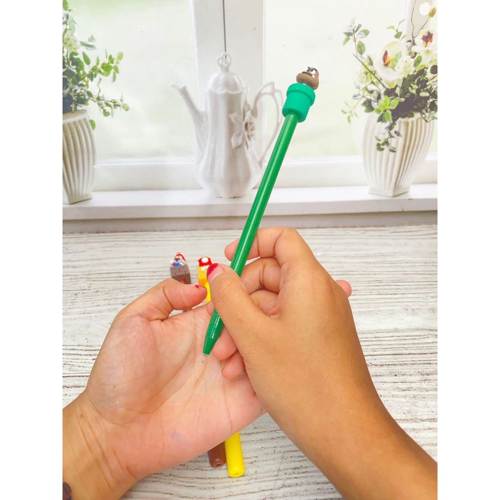 

PULPEN GEL KARTUN MARIO BROSS pena lucu tinta hitam bisa COD pen imut keren pulpen unik atk kebutuhan anak sekolah termurah import