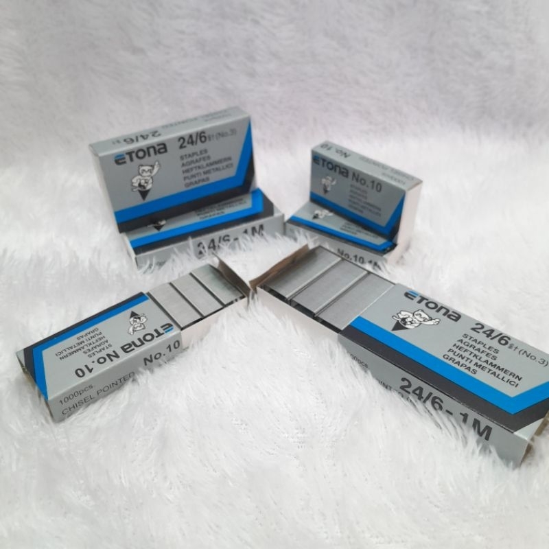 

ISI HEKTER / STAPLES ETONA NO.10 - NO.24/6 ISI STAPLER / HD-10 /HD-50 REFFIL STAPLER