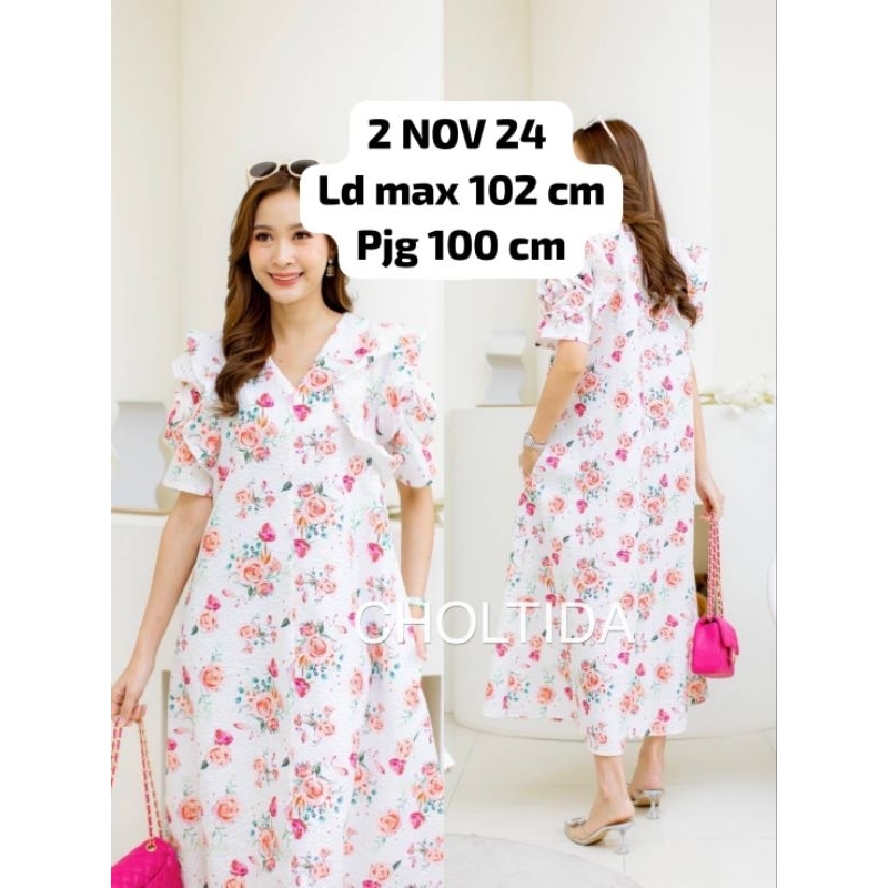 DRESS KOREA STYLE GAUN CASUAL