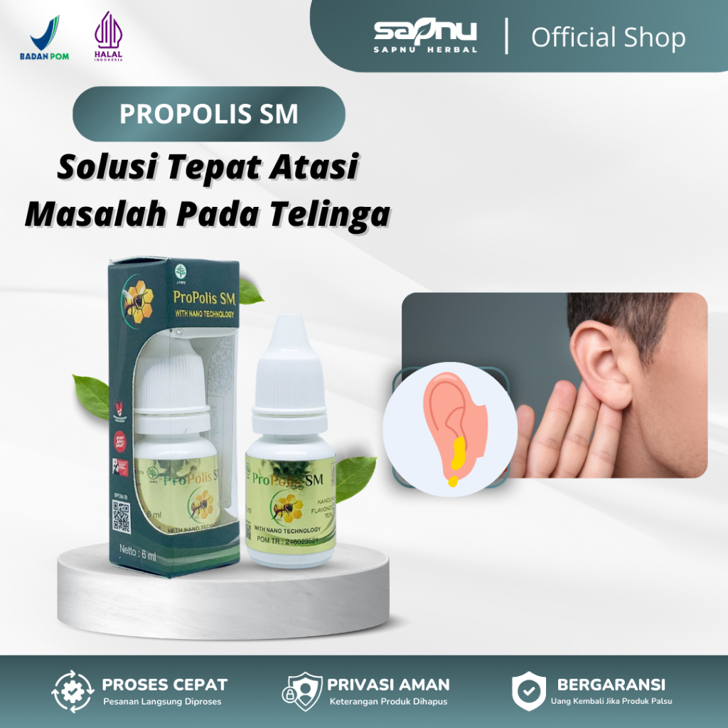 Obat Tetes Telinga, Congek Menahun, Telinga Bau Busuk, Telinga Bernanah, Telinga Curek, Telinga