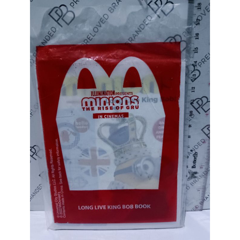 McDonald's Happy Meal - Minion Long Live King Bob Book (Buku Cerita)