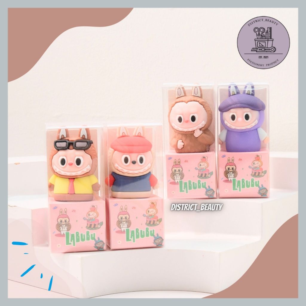 

RAUTAN MINIATUR LABUBU SERUTAN PENSIL LABUBU OROTAN 3D MINIATUR LABUBU TERMURAH
