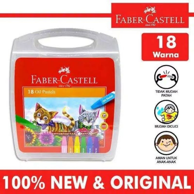 

Faber Castell - Crayon Oil Pastel 18C / Krayon 18 Warna