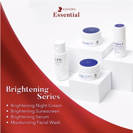 Kusuma Beauty - Kusuma Essential Brightening Series - Paket Skincare Brightening