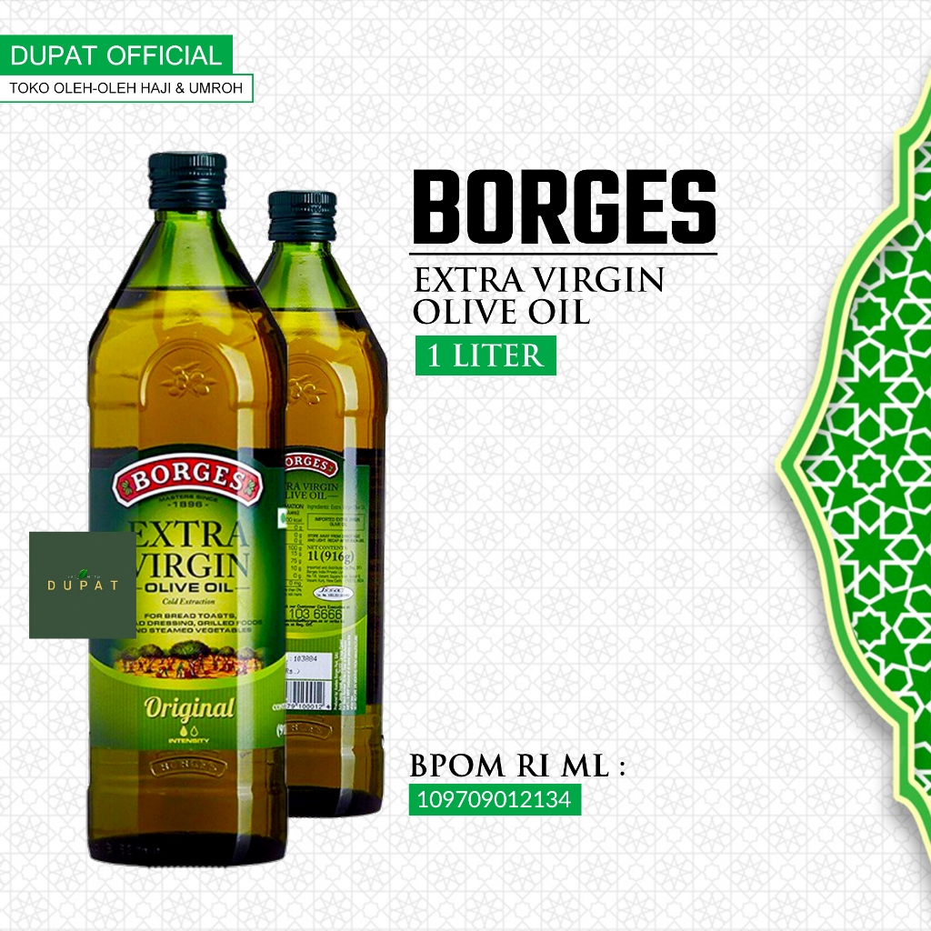 

BORGES EXTRA VIRGIN OLIVE OIL 1 L / EVOO / MINYAK ZAITUN 1 L