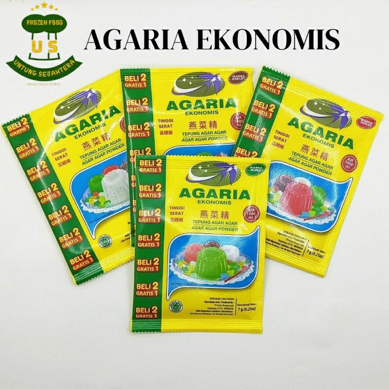 

Agaria Agar Agar Bubuk 7gr Agaria Warna Merah Hijau Coklat dan Putih Agaria Nutrijel Agar-Agar Bubuk Agar bubuk Agar agar puding