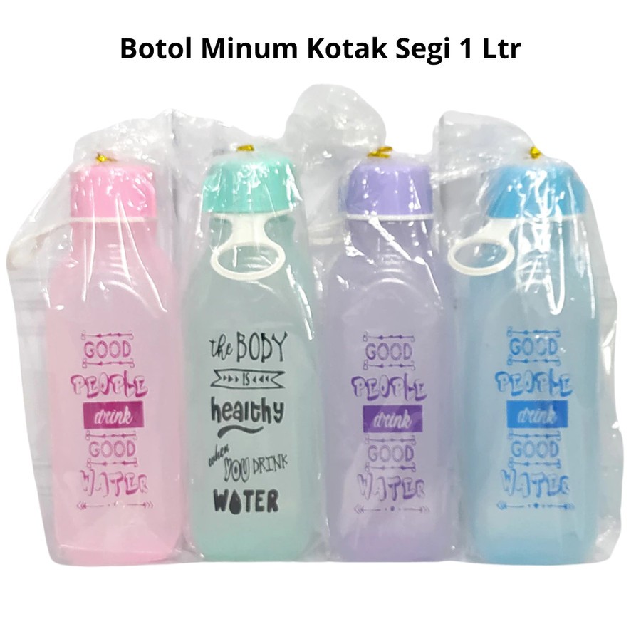 Botol Minum Kotak segi takuma plastik