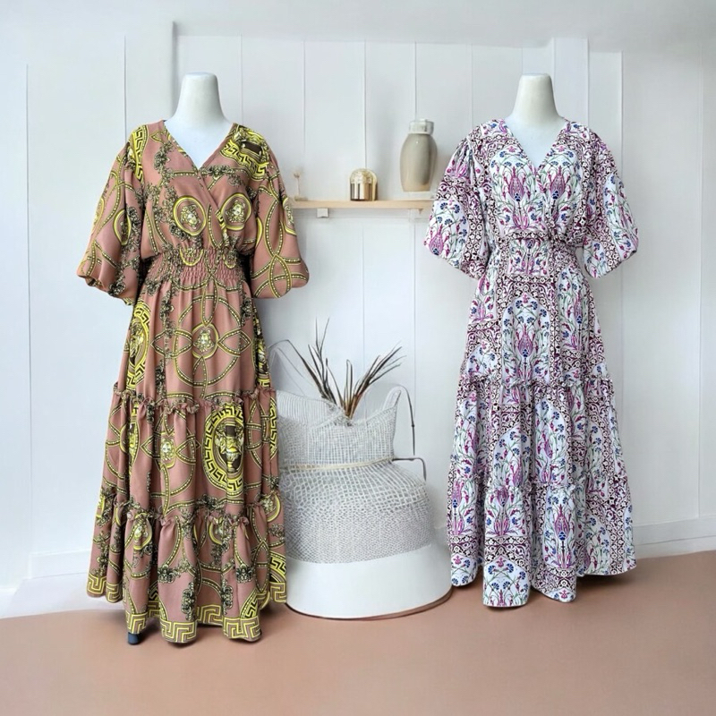 Dress Kimono Panjang Balon Besar