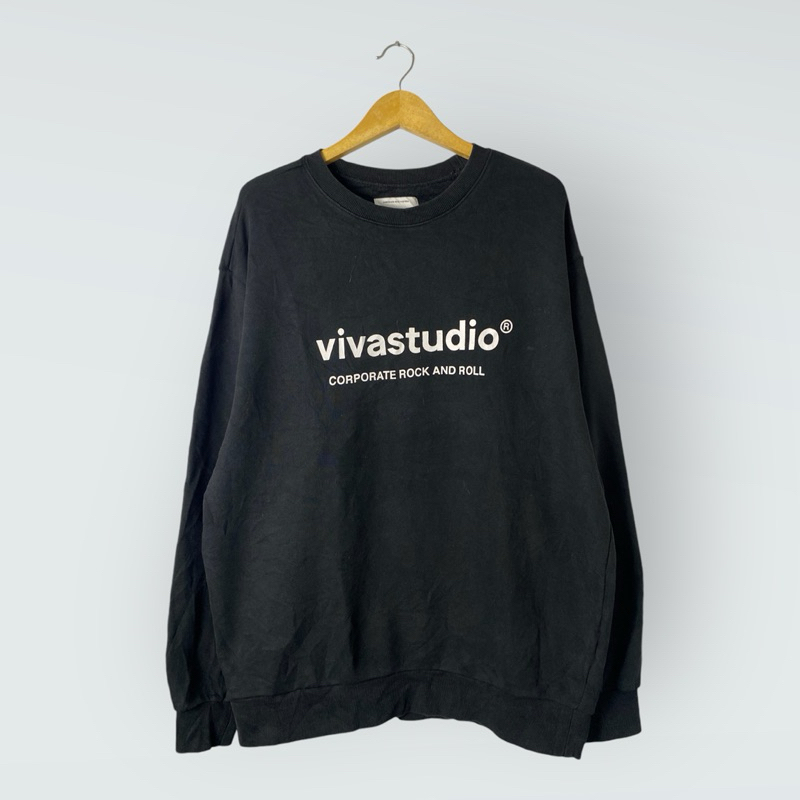crewneck vivastudio hitam XXL second