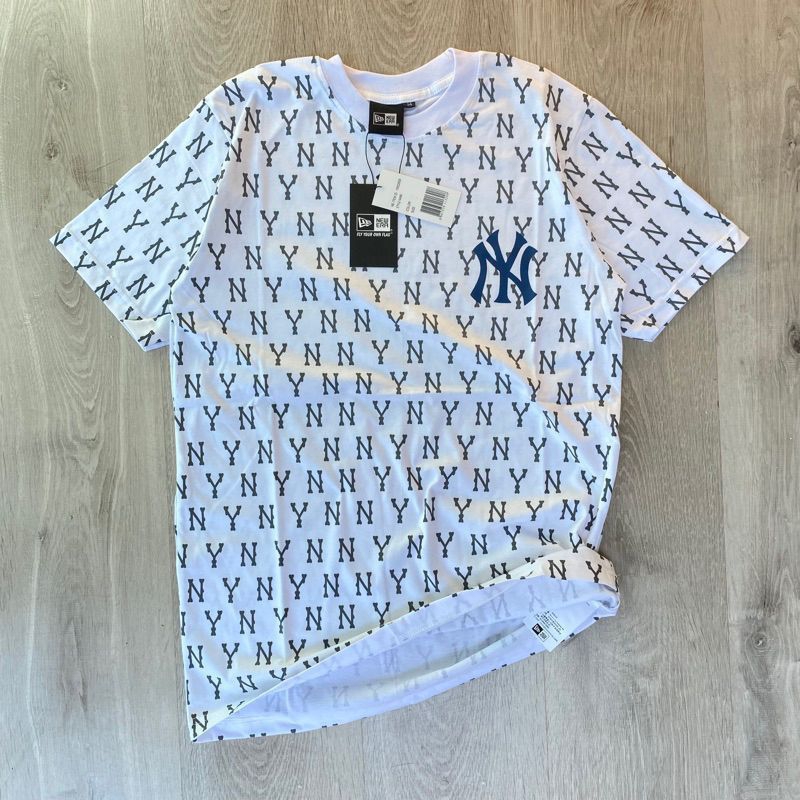 NY Mlb Baseball T-shirt Kaos Pria Wanita Full Print Lengan Pendek Bahan Caton Combed 30s Unisex