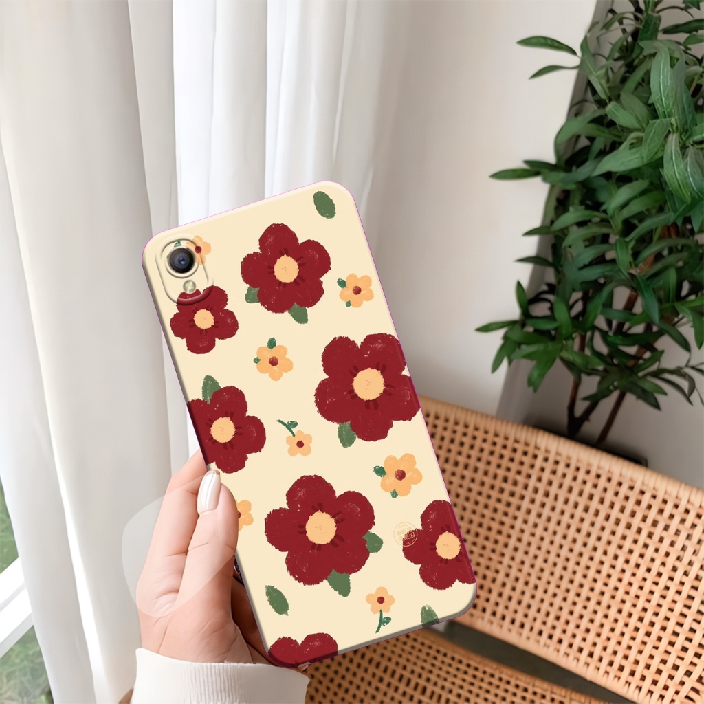 Softcase Oppo A37 - Oppo A37F - Casing Oppo A37 - Oppo A37F Fashion Case Bunga Rainbow.case Bisa rea