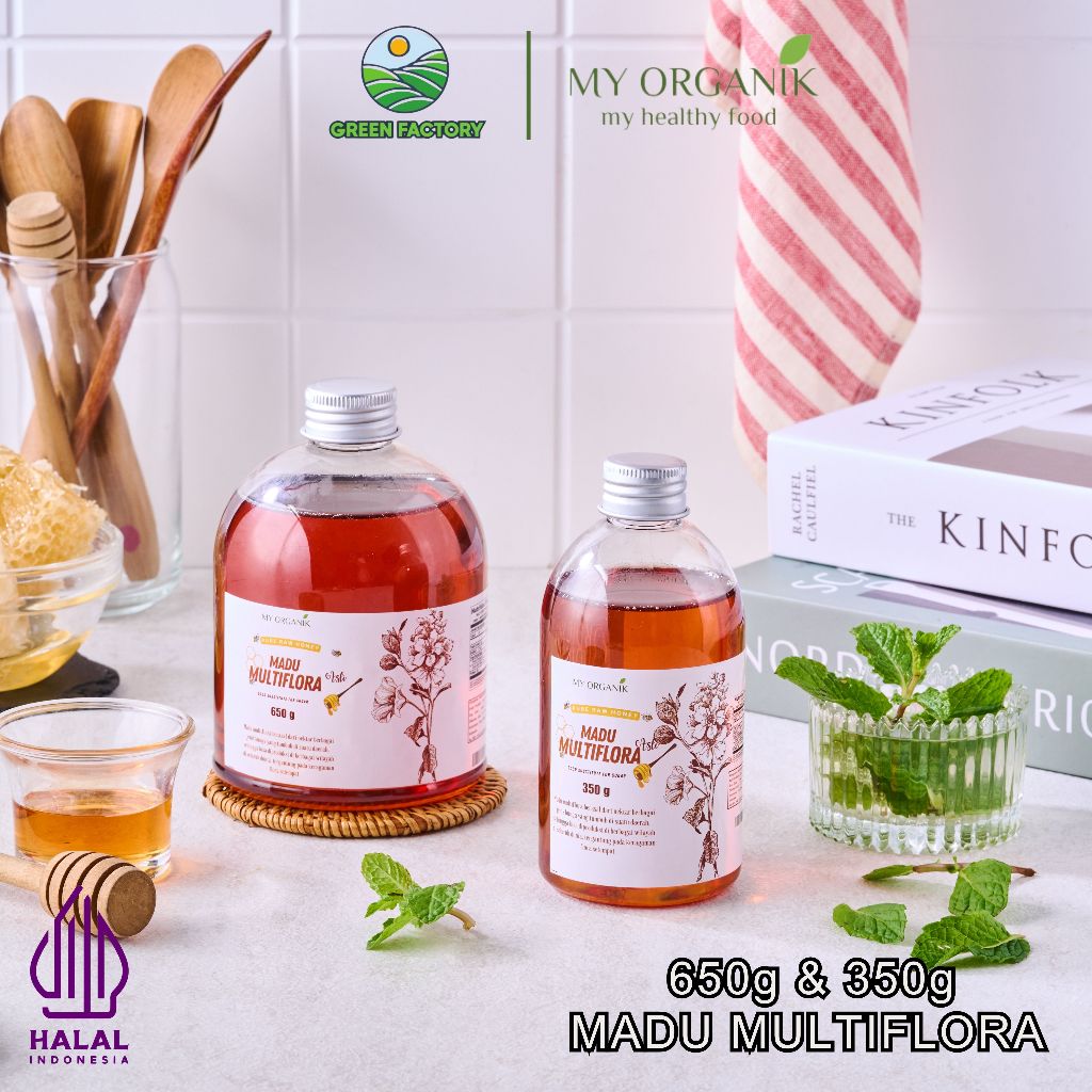 

My Organik Madu Multiflora Murni Asli Premium Pure Original Pure Raw Honey 650gr