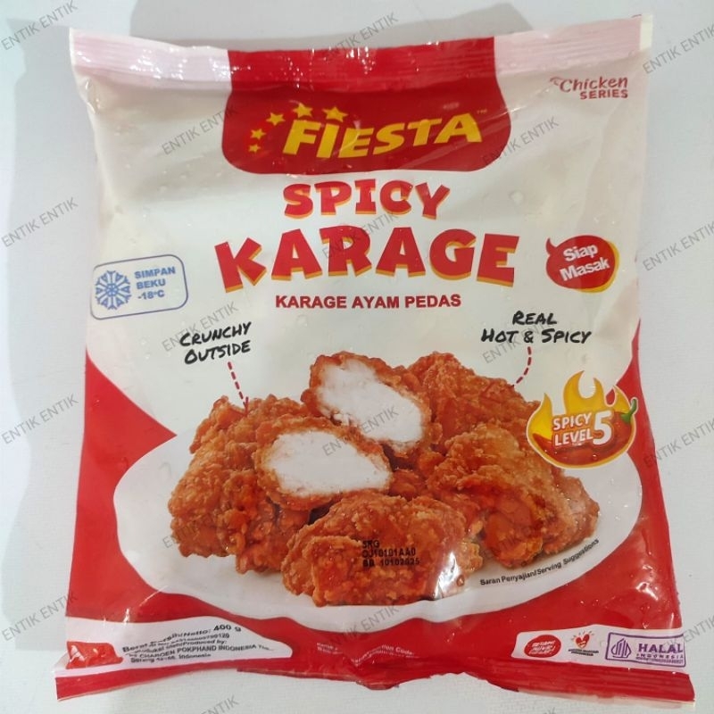 

Fiesta Spicy Karage Fiesta 400gr | Daging Paha Ayam Tanpa Tulang Pedas