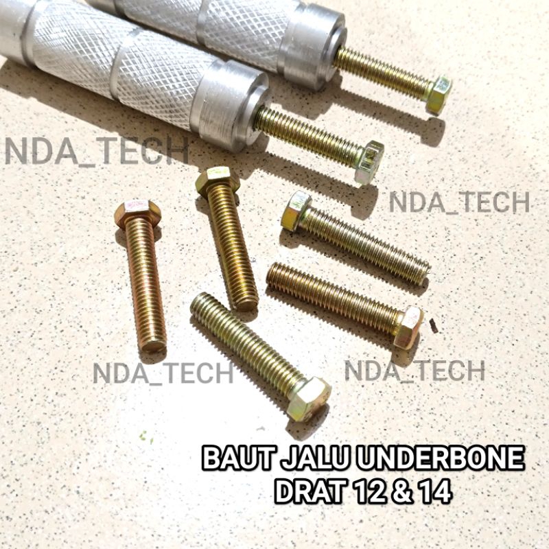 [BAUT] UNTUK STEP UNDERBONE MOTOR BAUT 12 & 14 BAUT JALU UNDERBONE STEP PIJAKAN KAKI MOTOR BAUT STEP