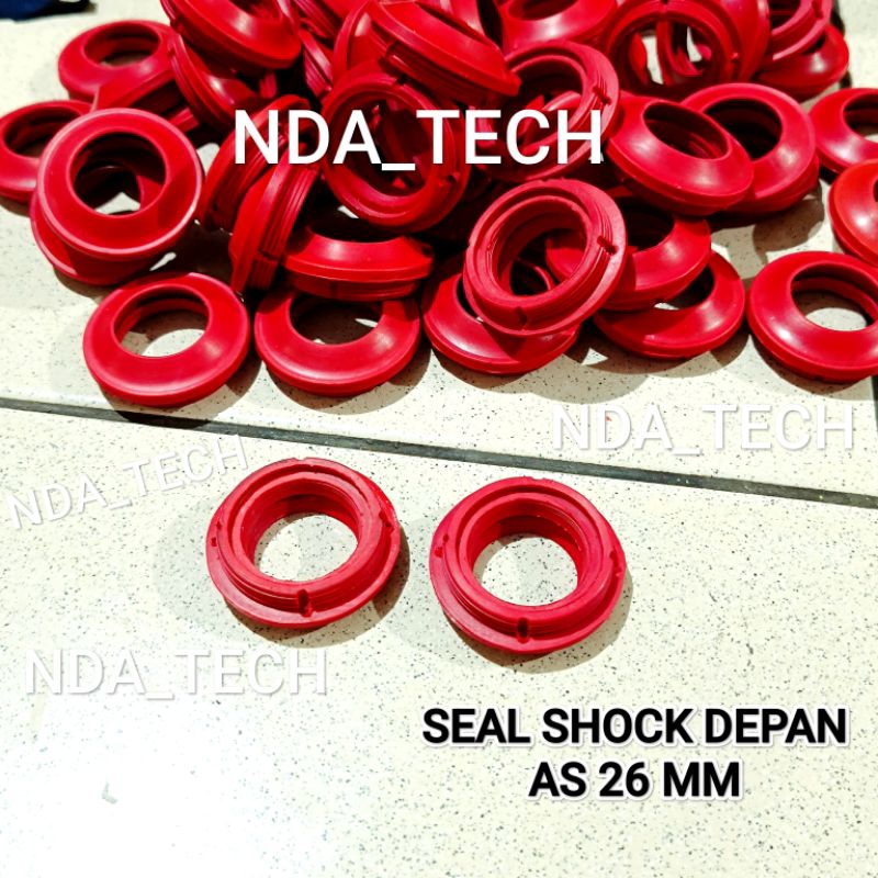 SEAL SHOCK DEPAN SEAL DEBU TUTUP BOTTOM SHOCK AS 26MM MERAH PNP MIO JUPITER MX VEGA XEON LEXI FREEGO
