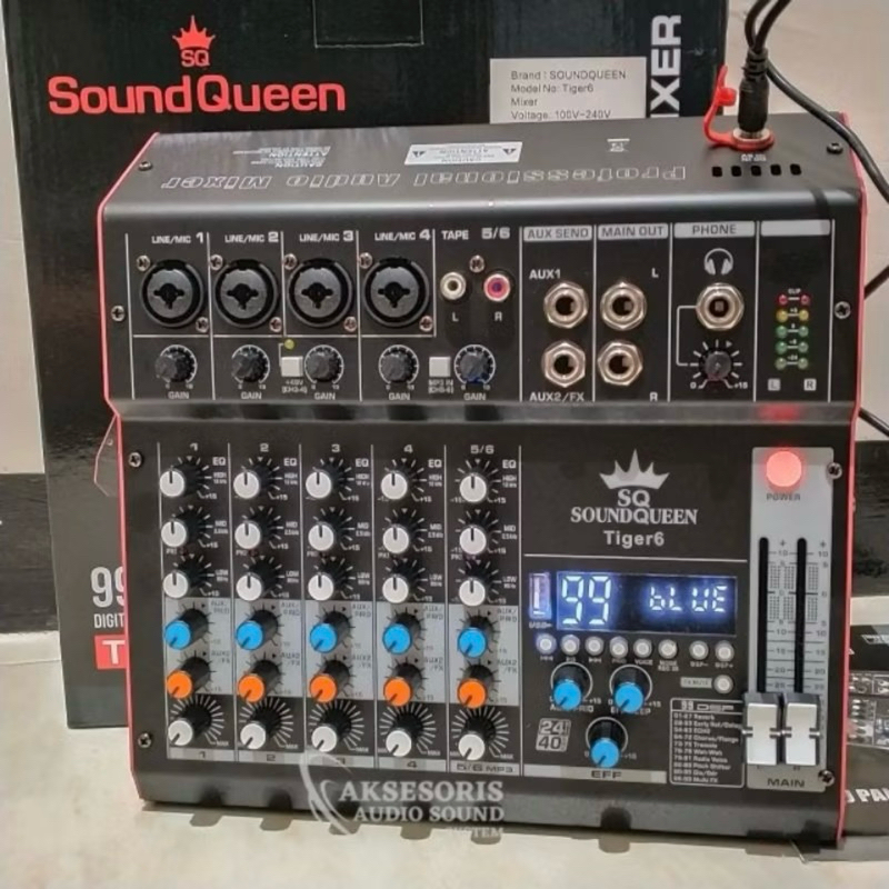 Mixer Soundqueen Tiger 6 Channel Original