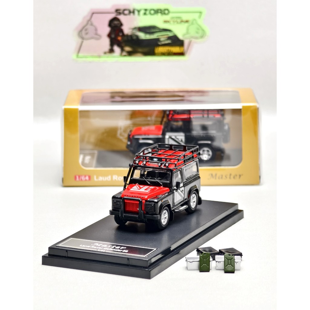 Master Land Rover Defender 90 Camel Cup Expedition Accessories Set Black Red