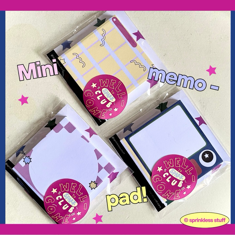 

mini Memo Pad - by Sprinkless Stuff