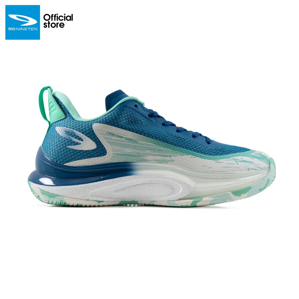 910 Nineten Nakami Swish  Sepatu Basket -  Biru/Putih
