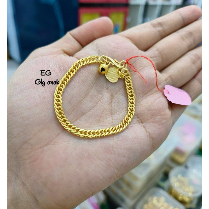 Gelang lipan sepuhan lapis emas 24k - gelang anak