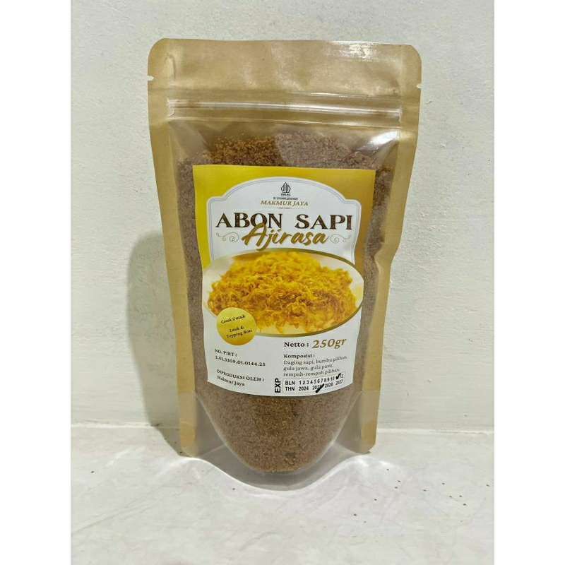 

ABON SAPI AJI RASA 250g /COCOK UNTUK LAUK MAKAN DAN TOPING ROTI.