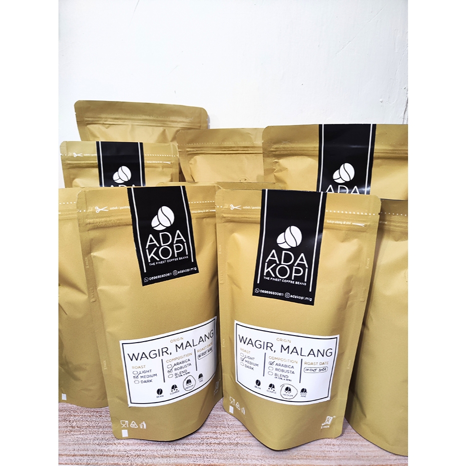 

ADAKOPI Biji Bubuk Kopi Arabica, Robusta, Blend 1000 gram 1 kg
