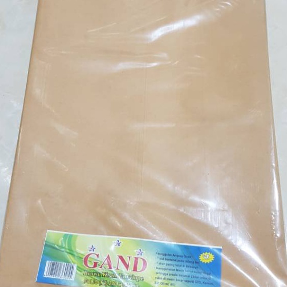 

HJ6 Amplop coklat folio Gand