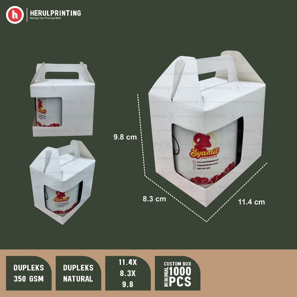 

Box Mug Kotak Souvenir with Handle 11.4x8.3x9.8 | BMKSWH00221