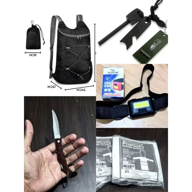 PERALATAN CAMPING PENDAKI SURVIVAL BUSHCRAFT , PERALATAN DASAR PENDAKI, PENDAKI TEKTOK, PERALATAN WA