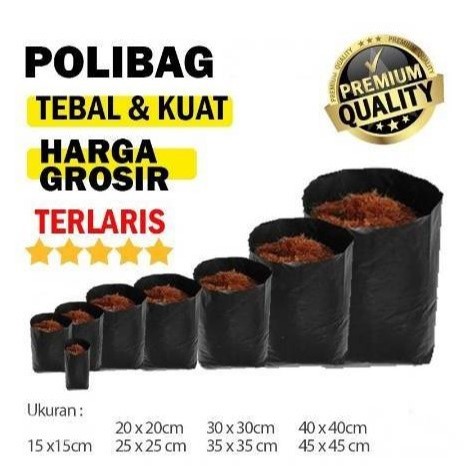 Polybag Polibag Polibek Tanaman Kiloan 1kg Ukuran 30x30