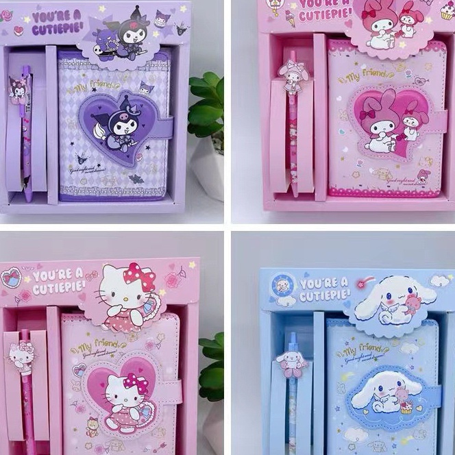

Terbatas Buku Tulis 2in1 Notebook Kuromi Buku Tulis Anak MagnetMemo Pen Kuromi Melody Hello Kitty