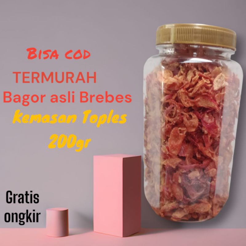 

TERMURAH bawang gorengGradeA asli Brebes Enak gurih toples 200gr