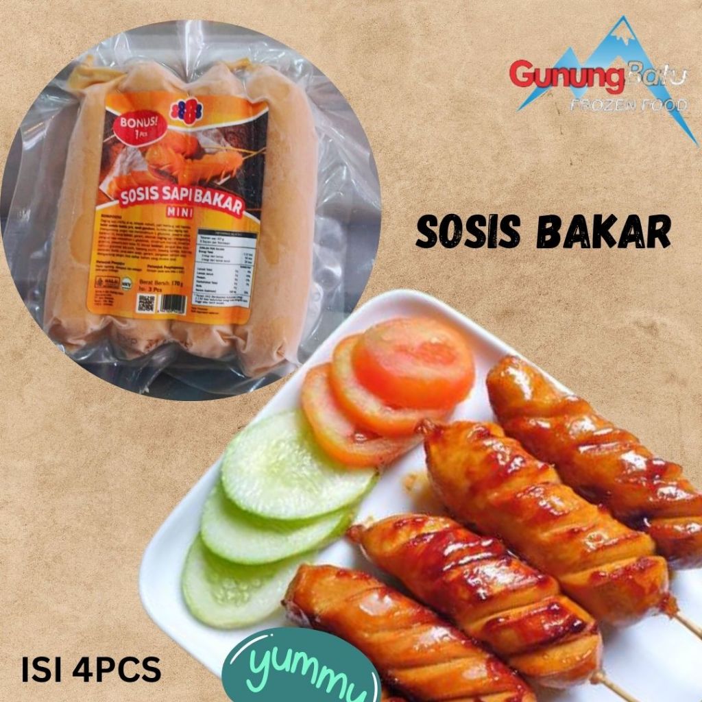 

BARU!! 8888 SOSIS BAKAR ISI 4PCS