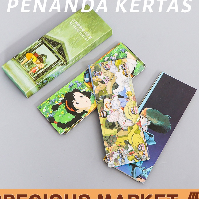 

Terbaik 3PcsSet Pembatas Buku Kes Karakter Lucu Desain Hayao Miyazaki Van Gogh Bookmark