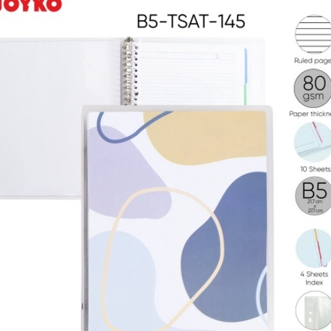 

Terbatas BINDER NOTE JOYKO B5 LOOSE LEAF PASTEL COLOUR B5TSAT145 NOTEBOOK TEBAL WARNA WARNI
