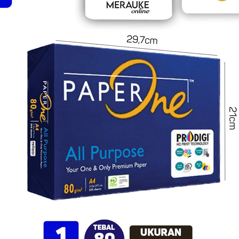 

Grosir Kes HVS Paper One A4 8 GSM