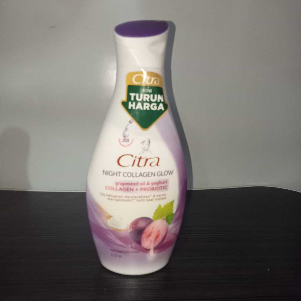 handbody citra night colagenCitra Night Collagen Glow Hand & Body Lotion adalah produk pelembab yang