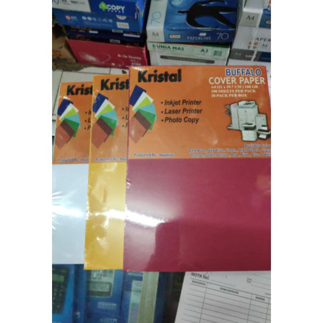 

KF7 KES BUFFALO A4 16g KRISTAL SAMPUL COVER KES
