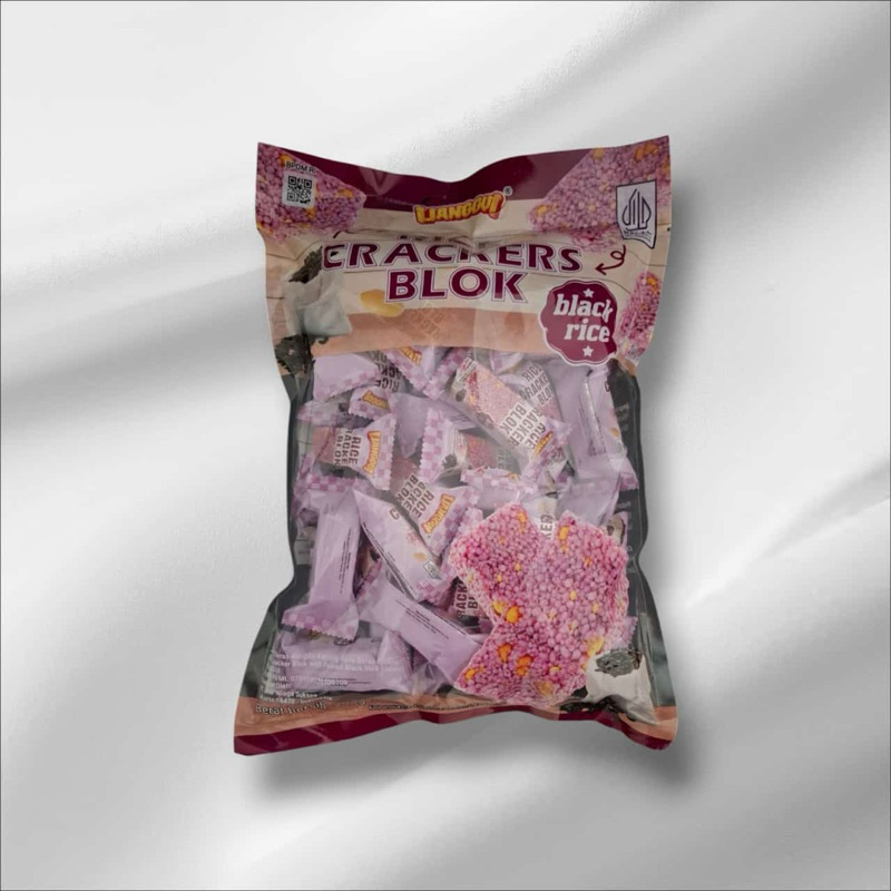 

QH Lianggui Rice Crackers Blok Black Rice 298g Lianggui Rice Crackers Blok Original Snack Beras