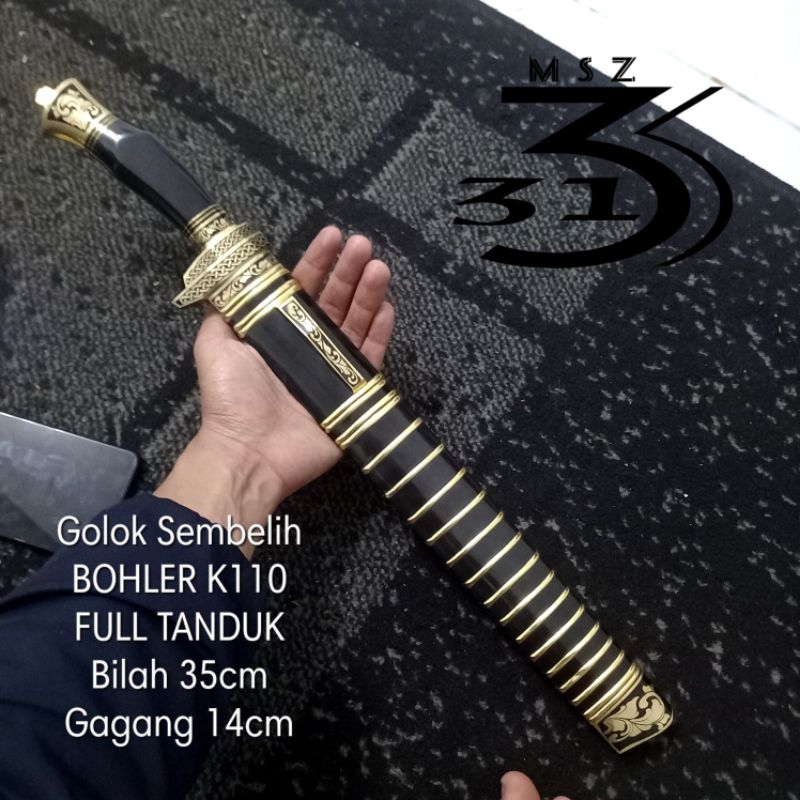 BOHLER K110 GERMANY golok sembelih FULL TANDUK PREMIUM 3131MSZ