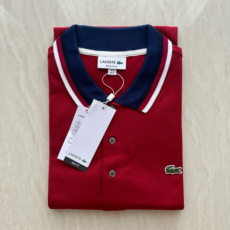 Lacoste Twin Tipped Polo Red Original