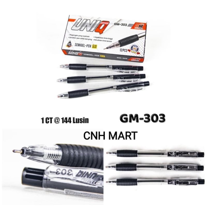 

Balpen Cetek Semi Gel 303 GM 0.5 MM - Pulpen GM Cetek - Pena - Ballpen Cetek 303 GM harga 12 Pcs ( 1 Pak )