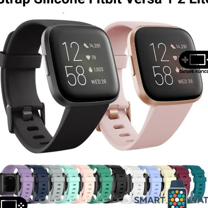ORIGINAL Strap Silicone Fitbit Versa 1 2 Lite silikon silicon tali jam tangan smartwatch