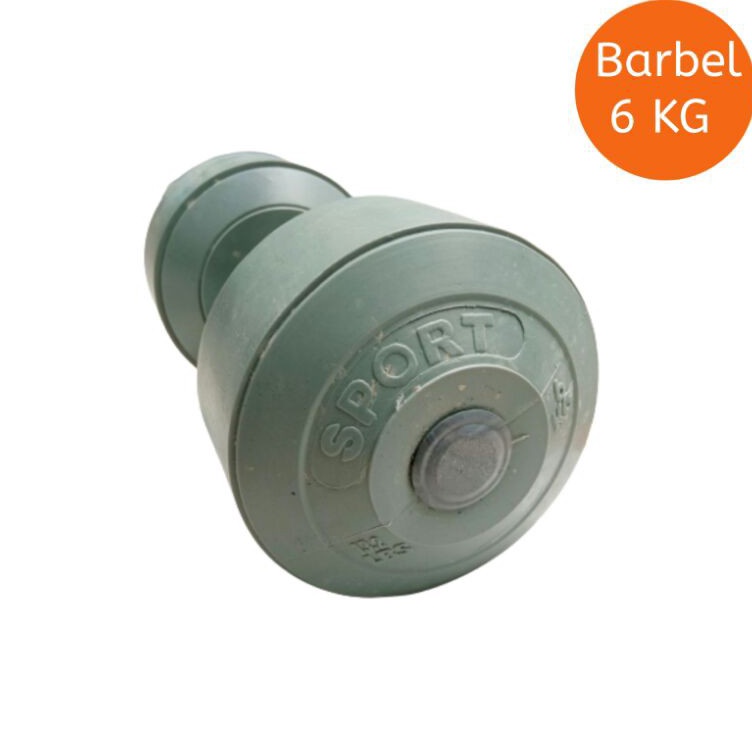 Spesial Price  Barbel 6kg plastik pvc dumbell barbel6kg