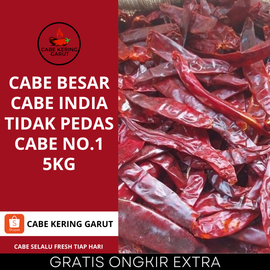 

CABE KERING BESAR TIDAK PEDAS 5KG