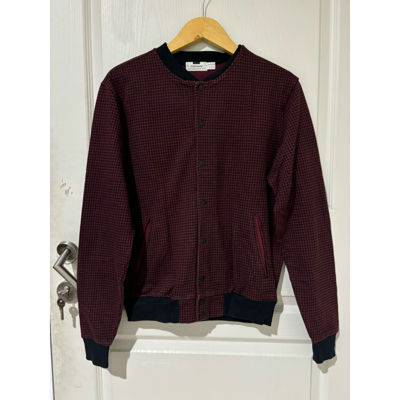 MEN’S TOPMAN BOMBER SWEATER JACKET