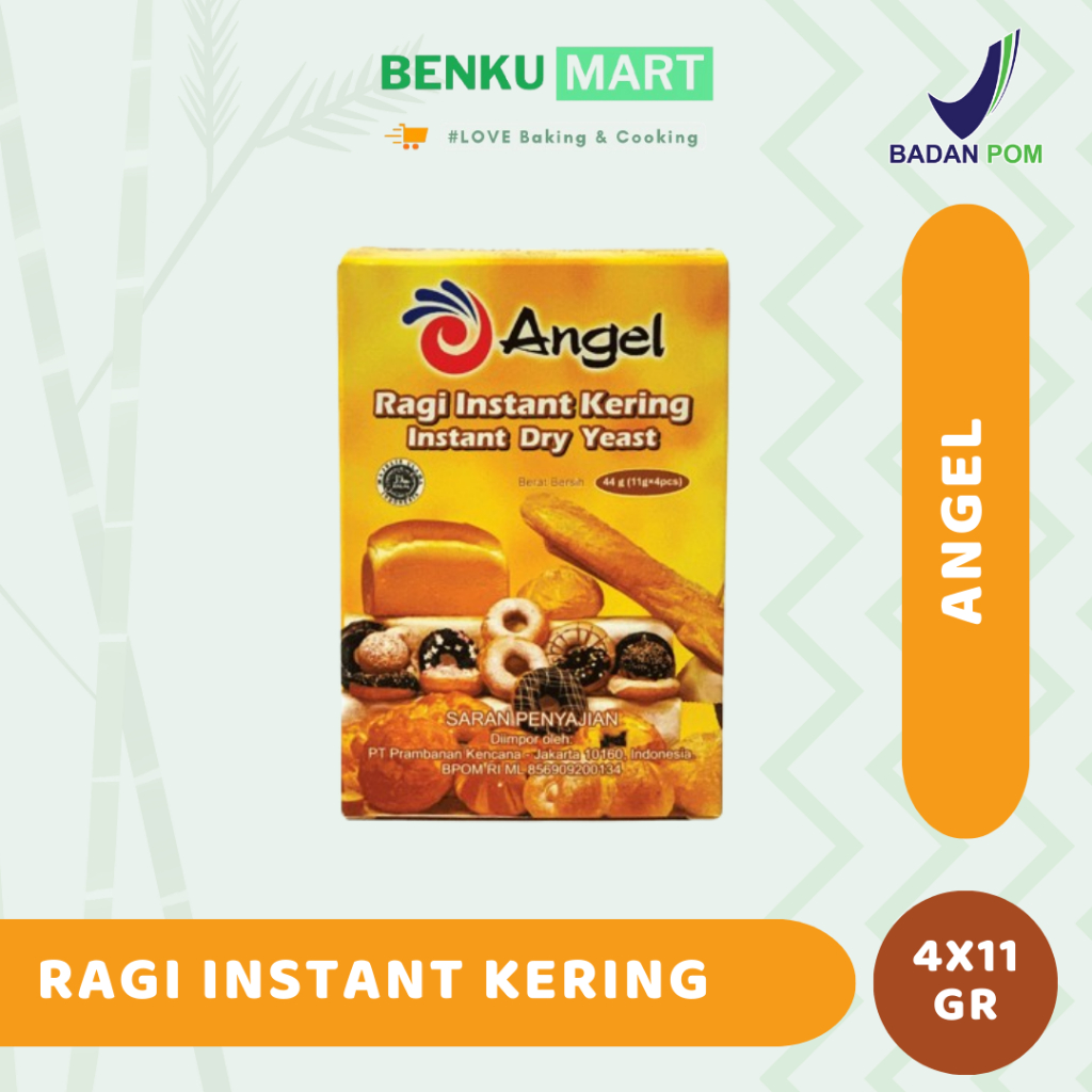 

Angel Ragi Instant Kering 4 x 11 gr | Instant Yeast Sachets