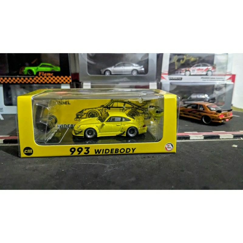 Diecast CM Model Porsche RWB 993 Widebody Segel