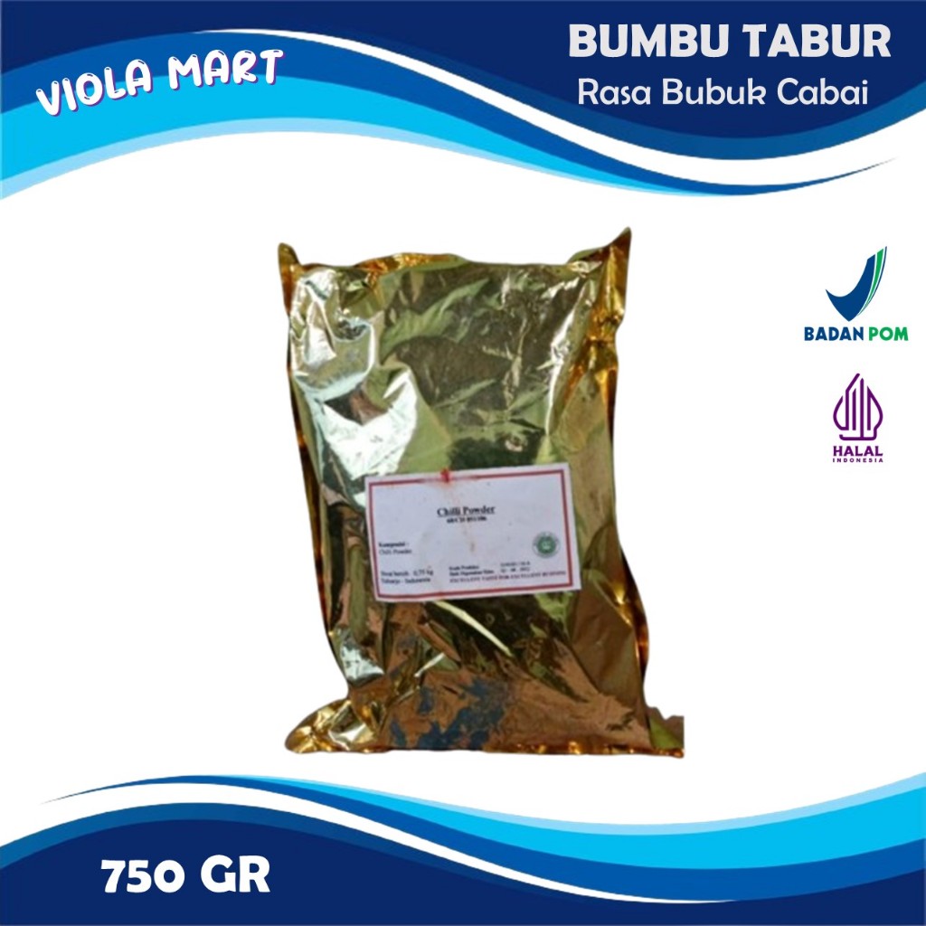 

Bumbu Tabur Rasa Bubuk Cabai 750gr (Pack) HALAL {Tersedia Harga Grosir}